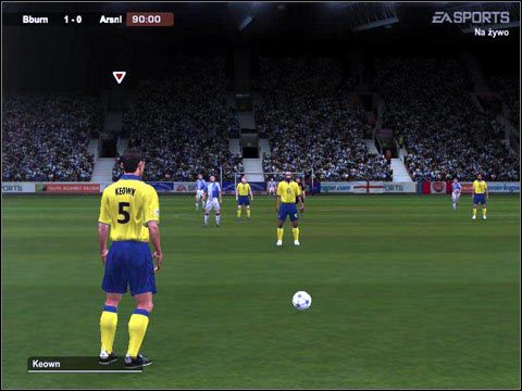 rys 17. Rzut wolny pośredni - Rzuty wolne pośrednie | Stałe fragmenty gry | FIFA Football 2004 - FIFA Football 2004 - poradnik do gry