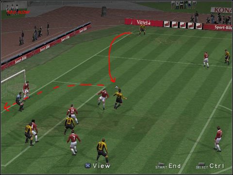 Tak jak w całej grze tutaj nie ma jedynie słusznej wersji wykonywania rzutów rożnych - Rzuty rożne - wykonywanie (1) | Gameplay w Pro Evolution Soccer 3 - Pro Evolution Soccer 3 - poradnik do gry