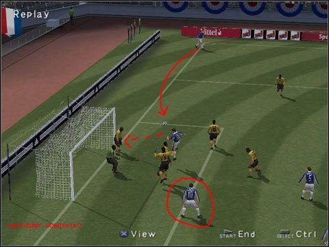 1 - Rzuty rożne - wykonywanie (2) | Gameplay w Pro Evolution Soccer 3 - Pro Evolution Soccer 3 - poradnik do gry