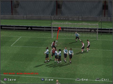 2 - Rzuty wolne w Pro Evolution Soccer 3 - wykonywanie (1) | Gameplay - Pro Evolution Soccer 3 - poradnik do gry
