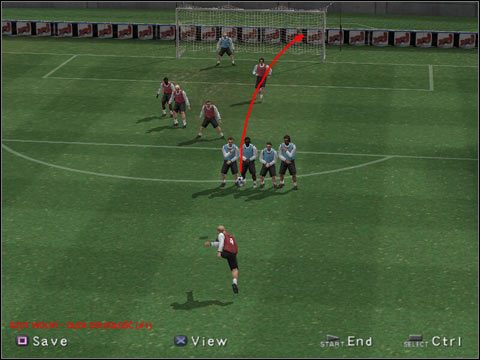 1 - Rzuty wolne w Pro Evolution Soccer 3 - wykonywanie (2) | Gameplay - Pro Evolution Soccer 3 - poradnik do gry