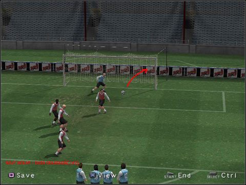 X = podanie do najbliżej stojącego zawodnika - Rzuty wolne w Pro Evolution Soccer 3 - wykonywanie (2) | Gameplay - Pro Evolution Soccer 3 - poradnik do gry