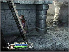 Na dole znajduje się kolejna - Escape from Osgiliath (1) - Szlak Froda i Sama - Władca Pierścieni: Powrót Króla - poradnik do gry