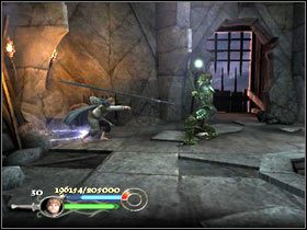 Rozsypującym się mostem wbiegnij do Cirith Ungol i stań twarzą w twarz z szyderczym orkiem - Cirith Ungol (2) - Szlak Froda i Sama - Władca Pierścieni: Powrót Króla - poradnik do gry