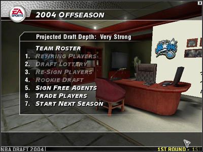 1 - Przygotowania przed sezonem | NBA Live 2004 - NBA Live 2004 - poradnik do gry