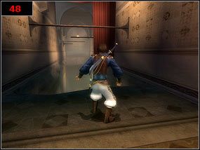 Stad już tylko kilka metrów dzieli nas od tarasu [47] , na którym znajduje się wyjście z pomieszczenia - Had I really seen Her? - Prince of Persia: Piaski Czasu - poradnik do gry