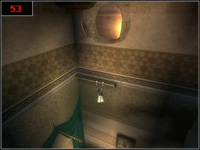 aż w końcu dotrzemy do wystającego gzymsu [53] , z którego wystarczy się podciągnąć i wejść do otworu w ścianie - Had I really seen Her? - Prince of Persia: Piaski Czasu - poradnik do gry