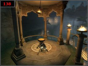 W miejscu gdzie spada wodospad, stoczymy walkę z ptakami [137] - potem przechodzimy przez most i przekręcamy dźwignię [138] - The Baths - Prince of Persia: Piaski Czasu - poradnik do gry
