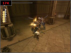 Tajnym przejściem, które odsłonimy przedostanie się księżniczka [173] , my natomiast stoczymy kolejny pojedynek [174] - Day Break - Prince of Persia: Piaski Czasu - poradnik do gry