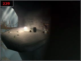Przed nami kolejne skoki po zwisających i urywających się stalaktytach [228] , do momentu aż nie dotrzemy na skalny taras [229] - An underground reservoir - Prince of Persia: Piaski Czasu - poradnik do gry