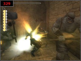 Na samym dole czeka nas pojedynek z kilkoma wielkimi panami [329] - A prisoner seeking an escape - Prince of Persia: Piaski Czasu - poradnik do gry