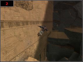 Zaczynamy na tarasie, gdzie jedynym naszym zadaniem jest wejście do pomieszczenia [1] , po czym nastąpi przerywnik filmowy - The Maharajahs Treasure Vaults - Prince of Persia: Piaski Czasu - poradnik do gry