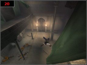 Nawet, jeśli podczas walki zostaniemy zranieni, możemy uzupełnić nasze zdrowie poprzez wypicie wody z fontanny [19] - The Maharajahs Treasure Vaults - Prince of Persia: Piaski Czasu - poradnik do gry