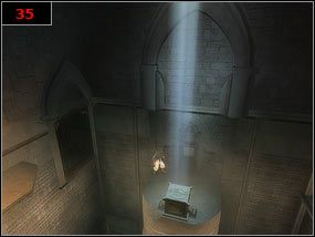 Przed nami kolejna przeszkoda wymagającą nieco więcej refleksu - otóż musimy dostać się na szczyt posągu i jedynym sposobem jest odbijanie się od ściany do ściany aż do samej góry [34] - You have unleashed The Sands of Time - Prince of Persia: Piaski Czasu - poradnik do gry