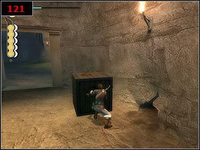 Wewnątrz toczymy walkę z ogromnymi ptakami [120] - najlepszą metodą jest obrona (PPM) i jak tylko ptak zaatakuje (dziabnie nas), my atakujemy jego - A top a bird cage - Prince of Persia: Piaski Czasu - poradnik do gry