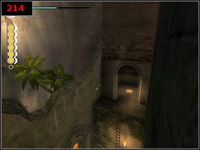 Musimy się spieszyć, gdyż stalowe drzwi, po których możemy przebiec na drugą stronę cały czas opadają [213] - Waterfall - Prince of Persia: Piaski Czasu - poradnik do gry