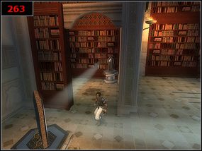 Najpierw obracamy pierwsze lustro tak, aby promień podążał do głównej Sali [262] , a potem odbił się do sąsiedniej wnęki [263] - Observatory - Prince of Persia: Piaski Czasu - poradnik do gry