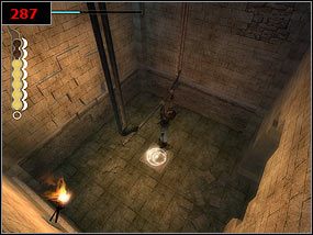 Roimy dziurę w ścianie [286] i uruchamiamy dźwignię [287] - Observatory - Prince of Persia: Piaski Czasu - poradnik do gry