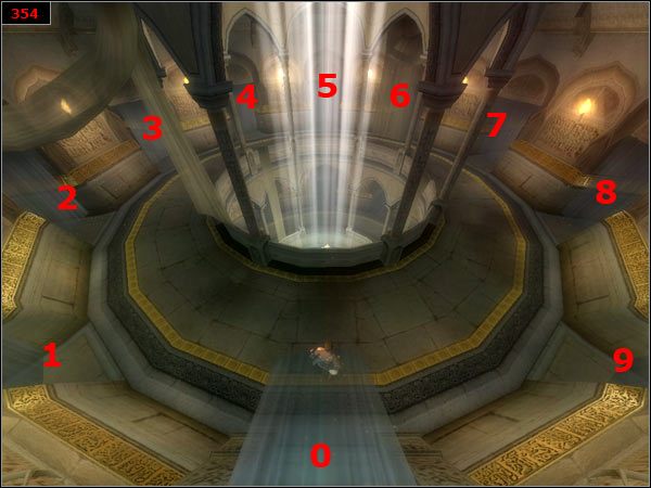 Na wyższym poziomie kolejne drzwi [354] - The Tomb - Prince of Persia: Piaski Czasu - poradnik do gry