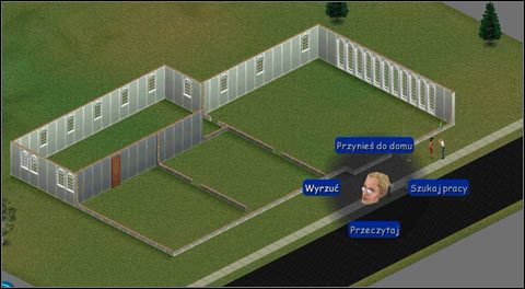 Na górze ekranu po lewej stronie pojawiają się okienka, które informują o aktualnie wykonywanej czynności lub o czynności jaką nasz bohater będzie wykonywał w dalszej kolejności - Szukanie pracy w The Sims - The Sims - poradniki