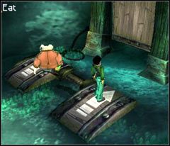 Aby mój przejść do kolejnej lokacji będziesz musiał wykonać identyczny trik z płytkami co kilkanaście minut wcześniej - 12 Black Isle | Beyond Good & Evil - Beyond Good & Evil - poradnik do gry