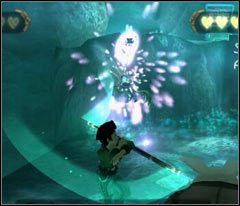 W trakcie walki warto a nawet powinno korzystać się z dobrze znanego już triku - 15 Black Isle | Beyond Good & Evil - Beyond Good & Evil - poradnik do gry