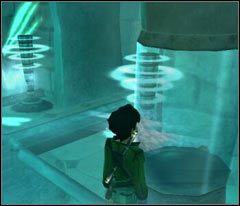 Aby móc wejść do właściwego pomieszczenia będziesz musiał unieszkodliwić zaporę - 37 Nutripils Factory | Beyond Good & Evil - Beyond Good & Evil - poradnik do gry