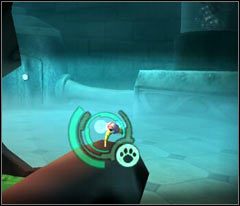 Na początek oczyść sobie okolicę strzelając do szczurów z Gyrodisku - 37 Nutripils Factory | Beyond Good & Evil - Beyond Good & Evil - poradnik do gry