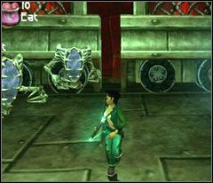 Biegnij w stronę widocznych na screenie drzwi - 48 Slaughterhouse | Beyond Good & Evil - Beyond Good & Evil - poradnik do gry