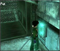 Wracaj z bezpiecznikiem do windy i wsadź go w odpowiedni slot (ukazany na screenie) - 56 Slaughterhouse | Beyond Good & Evil - Beyond Good & Evil - poradnik do gry