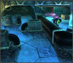 Po chwili nadbiegnie drugi strażnik - 62 Slaughterhouse | Beyond Good & Evil - Beyond Good & Evil - poradnik do gry