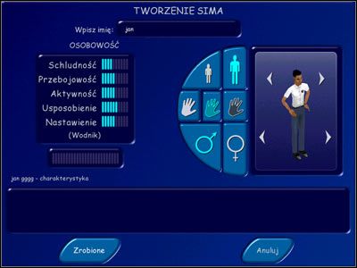 I znowu grę zaczniemy od stworzenia rodziny oraz zakwaterowania jej - Poradnik do gry - Tworzenie sima | The Sims Światowe Życie - The Sims: Światowe Życie - poradnik do gry