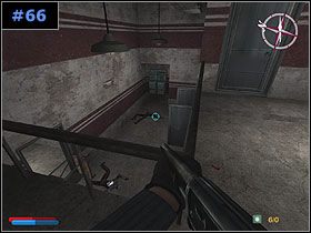 Zejdź na dół i zajmując się wojakami, zabierz z pomieszczeń po bokach korytarza ciężki pancerz oraz bandaże - Groza! Groza! - Część 3 | Misja 4 | Contract JACK - Contract J.A.C.K. - poradnik do gry