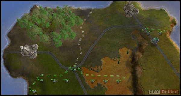 Zdecydowałem się ujawnić dwóch środkowych sojuszników znajdujących się na południowo-zachodniej wyspie i przede wszystkim umocnić niepewne granice na północy - Umacnianie najbardziej zagrożonych granic | Faza 1 | Massive Assault - Massive Assault - poradnik do gry