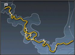 Tą mapę można przejechać na kilka sposobów, gdyż w jej centrum droga dzieli się na kilka innych, które wzajemnie się przecinają - Trasy cz.1 | Trasy w Need for Speed Porsche 2000 - Need for Speed: Porsche 2000 - poradnik do gry