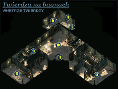 S - Mapa - Wnętrze Twierdzy - Twierdza na bagnach - Świątynia Pierwotnego Zła - poradnik do gry