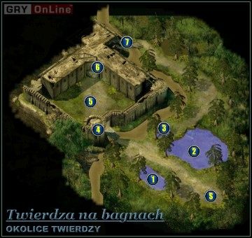 S - Mapa - Okolice Twierdzy - Twierdza na bagnach - Świątynia Pierwotnego Zła - poradnik do gry