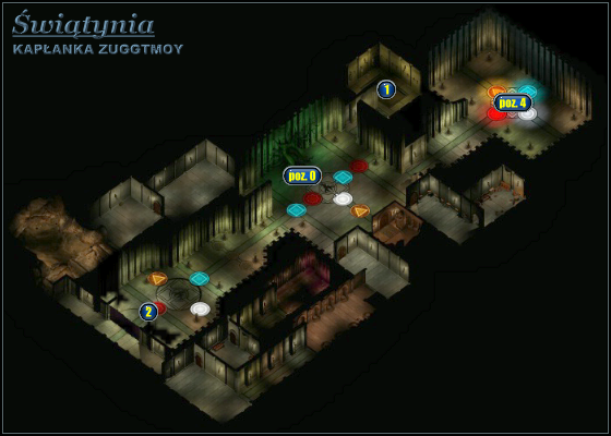 1 - Mapa - Siedziba kapłanki Zuggtmoy - Świątynia - Świątynia Pierwotnego Zła - poradnik do gry