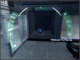 Zanim jednak zajmiemy się przedostaniem na drugą stronę kucnij i otwórz jedną z szafek (ukazana na screenie) - Tarsus Laboratory cd. | Seattle | Deus Ex Invisible War - Deus Ex: Invisible War - poradnik do gry