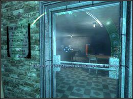 Teraz udaj się do znajdującej się kawałek dalej kawiarni Queequegs - Lower Seattle Slums #2 | Seattle | Deus Ex Invisible War - Deus Ex: Invisible War - poradnik do gry