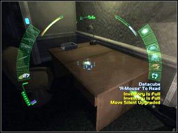 Przedmiot, którego szukasz leży na biurku (ukazałem je na screenie) - Emerald Suites #1 | Seattle | Deus Ex Invisible War - Deus Ex: Invisible War - poradnik do gry