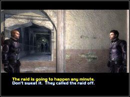 Jeśli chcesz możesz porozmawiać z gostkiem, który ponoć dysponuje lekiem na Plague, ale nie jest to konieczne - North Medina #1 | Cairo | Deus Ex Invisible War - Deus Ex: Invisible War - poradnik do gry