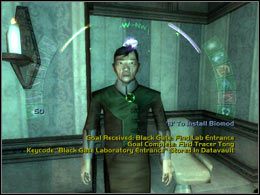 1) Tong potwierdzi to, że jesteś potomkiem JC Dentona a więc nazywasz się Alex Denton - Nine Worlds Tavern #1 | Trier | Deus Ex Invisible War - Deus Ex: Invisible War - poradnik do gry