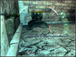 Włącz maskowanie i podejdź do widocznego na screenie działka - Templar Compund | Germany | Deus Ex Invisible War - Deus Ex: Invisible War - poradnik do gry