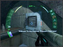 Skieruj się do kawiarenki Pequods a konkretnie ukazanego na screenie sejfu - Arcology Levels 107-108 #4 | Cairo | Deus Ex Invisible War - Deus Ex: Invisible War - poradnik do gry