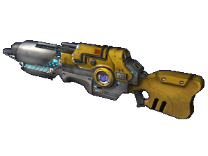 Lightning Gun jest strzelbą energetyczną o wysokiej mocy, z możliwością przenikania nawet przez najcięższe pancerze - Broń cz.2 | Unreal Tournament 2004 - Unreal Tournament 2004 - poradniki