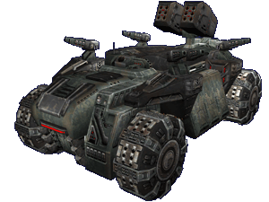 Oryginalnie zaprojektowany do miejskiej pacyfikacji, Leviathan znalazł swoje najlepsze zastosowanie pod koniec wojen ludzi ze Skaarj - Pojazdy cz.2 | Unreal Tournament 2004 - Unreal Tournament 2004 - poradniki