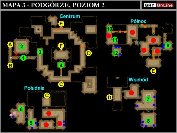 A - Poziom 2 - Centrum / Poziom 1 - Północ - Podgórze, Poziom 2 | ROZDZIAŁ 1 | Neverwinter Nights Hordes of the Underdark - Neverwinter Nights: Hordes of the Underdark - poradnik do gry