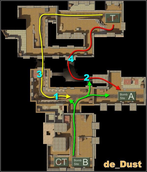 Klasyczna, jedna z ulubionych map typu: rozbrajanie bomby - Dust | Mapy w Counter-Strike Condition Zero - Counter-Strike: Condition Zero - poradnik do gry