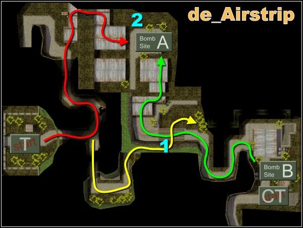 Biegnij do miejsca ataku A - Airstrip | Mapy w Counter-Strike Condition Zero - Counter-Strike: Condition Zero - poradnik do gry